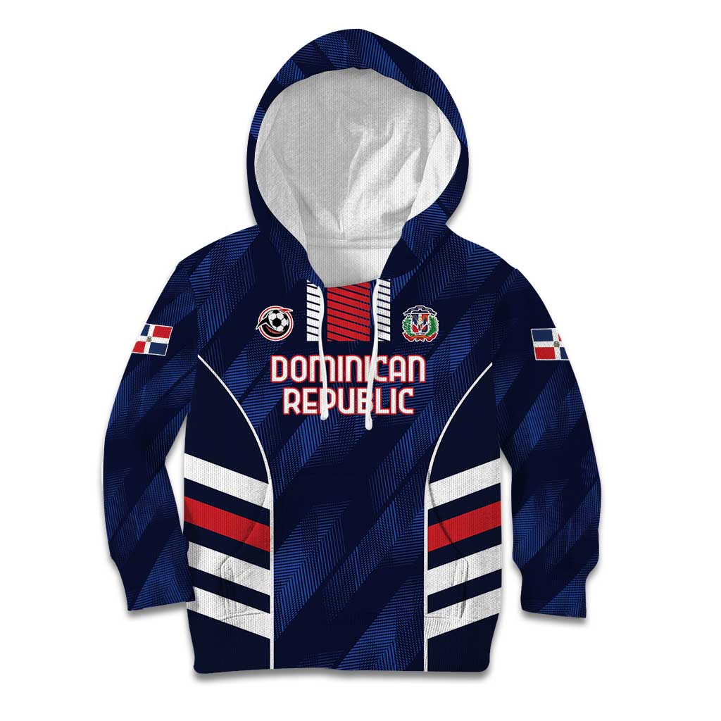 Custom Football Dominican Republic Kid Hoodie Go Los Quisqueyanos - Wonder Print Shop
