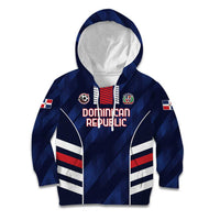 Custom Football Dominican Republic Kid Hoodie Go Los Quisqueyanos - Wonder Print Shop