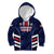 Custom Football Dominican Republic Kid Hoodie Go Los Quisqueyanos - Wonder Print Shop