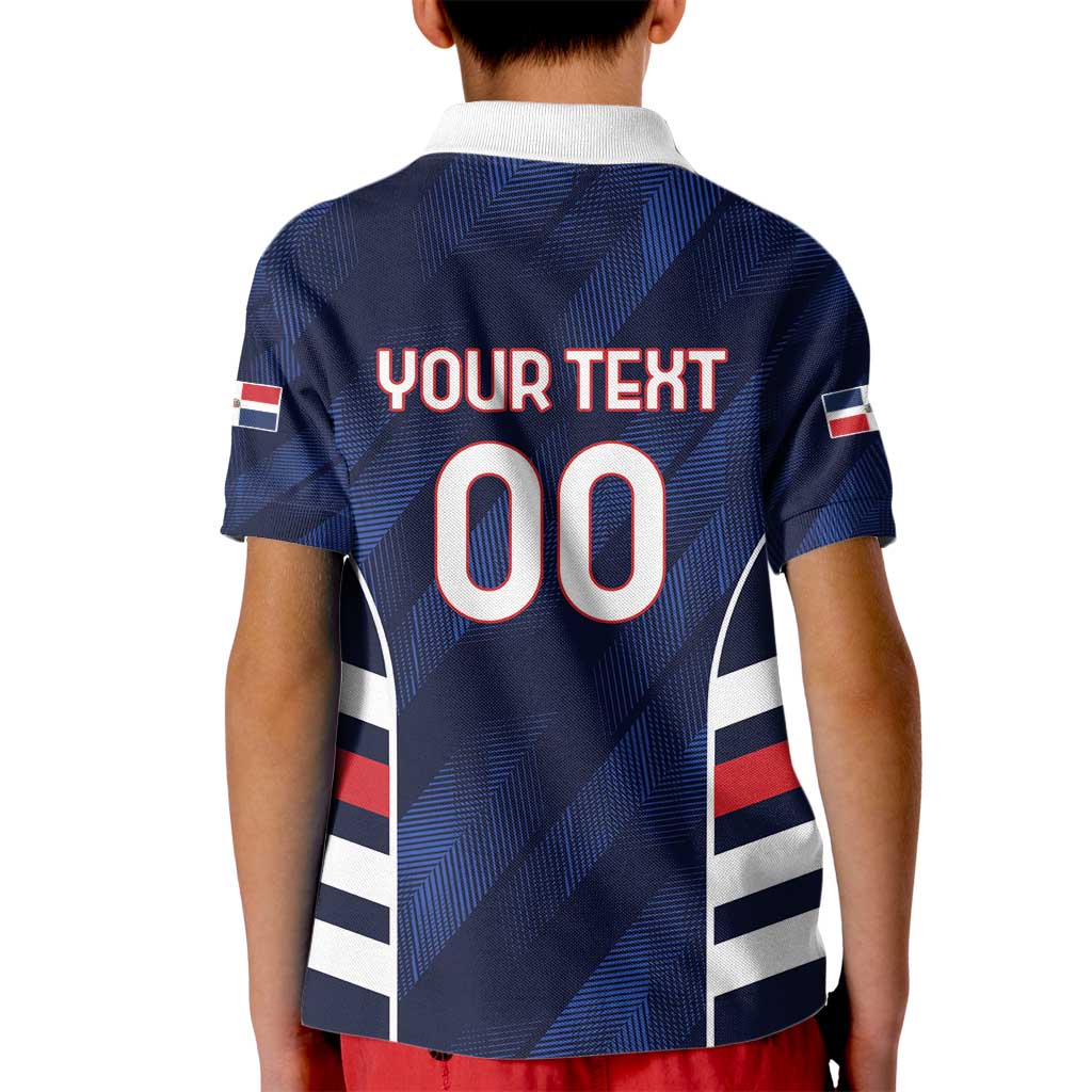 Custom Football Dominican Republic Kid Polo Shirt Go Los Quisqueyanos - Wonder Print Shop