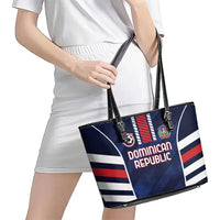 Football Dominican Republic Leather Tote Bag Go Los Quisqueyanos - Wonder Print Shop