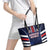 Football Dominican Republic Leather Tote Bag Go Los Quisqueyanos - Wonder Print Shop