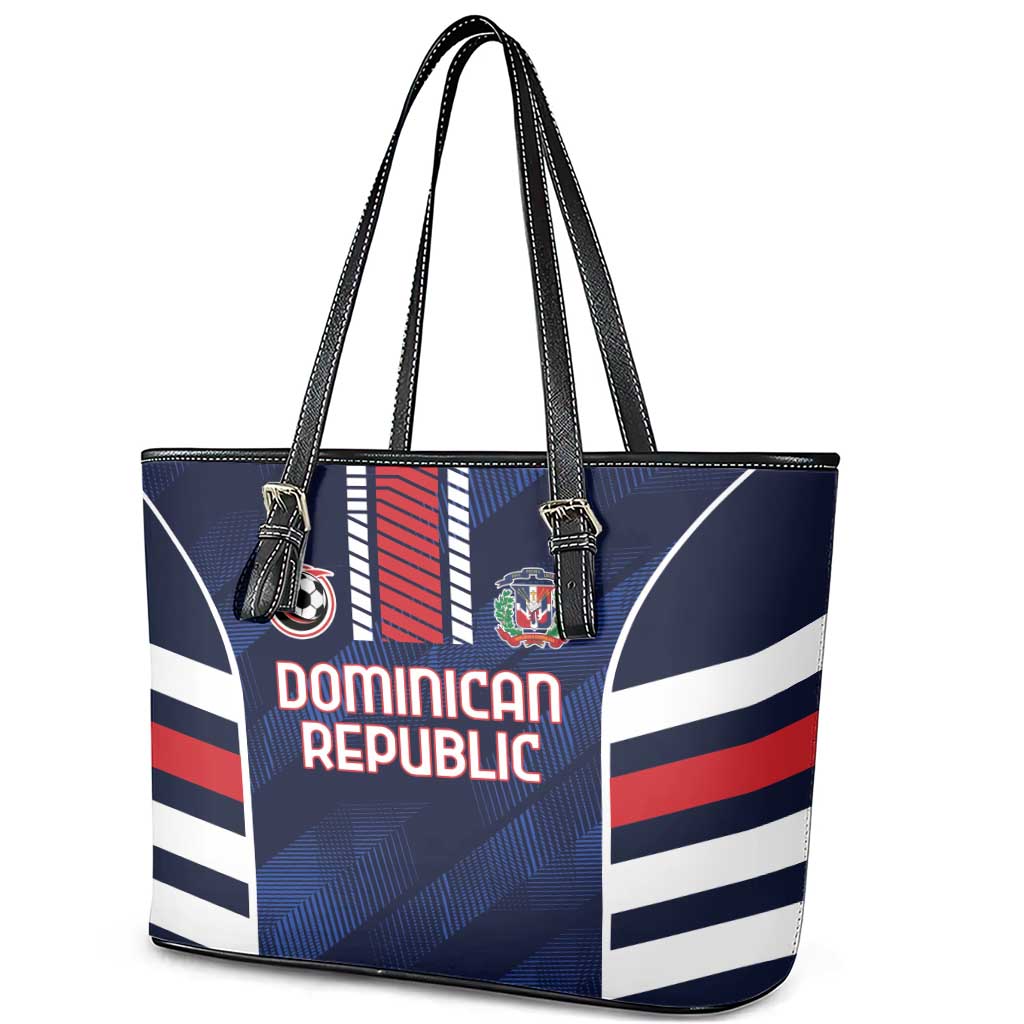 Football Dominican Republic Leather Tote Bag Go Los Quisqueyanos - Wonder Print Shop