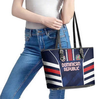 Football Dominican Republic Leather Tote Bag Go Los Quisqueyanos - Wonder Print Shop