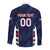 Custom Football Dominican Republic Long Sleeve Button Shirt Go Los Quisqueyanos - Wonder Print Shop