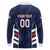 Custom Football Dominican Republic Long Sleeve Polo Shirt Go Los Quisqueyanos - Wonder Print Shop