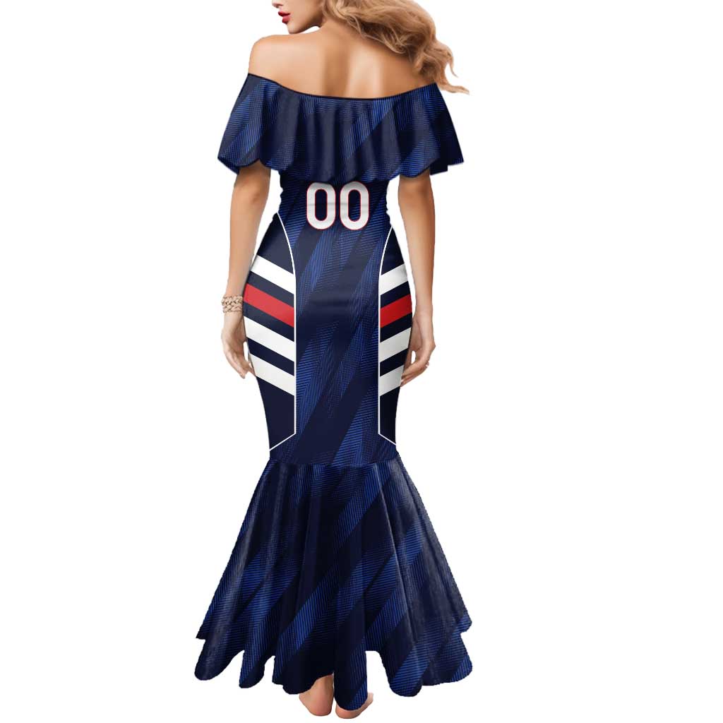 Custom Football Dominican Republic Mermaid Dress Go Los Quisqueyanos - Wonder Print Shop
