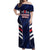 Custom Football Dominican Republic Off Shoulder Maxi Dress Go Los Quisqueyanos - Wonder Print Shop