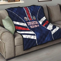 Football Dominican Republic Quilt Go Los Quisqueyanos - Wonder Print Shop