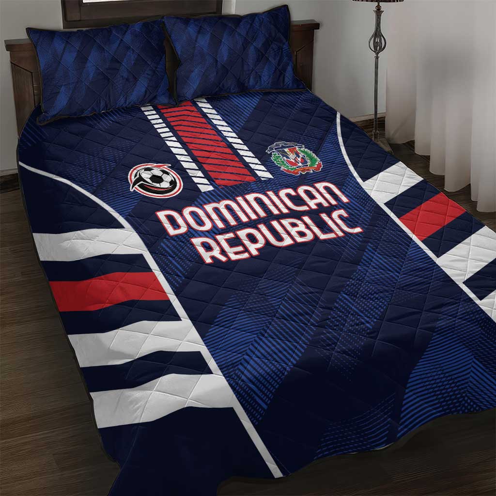 Football Dominican Republic Quilt Bed Set Go Los Quisqueyanos - Wonder Print Shop