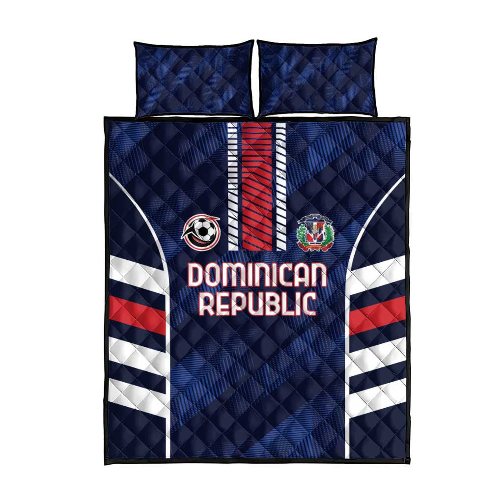 Football Dominican Republic Quilt Bed Set Go Los Quisqueyanos - Wonder Print Shop