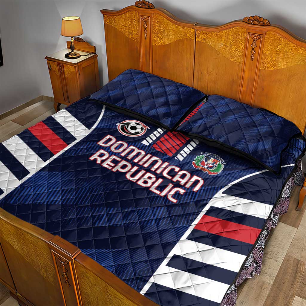 Football Dominican Republic Quilt Bed Set Go Los Quisqueyanos - Wonder Print Shop