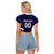 Custom Football Dominican Republic Raglan Cropped T Shirt Go Los Quisqueyanos - Wonder Print Shop