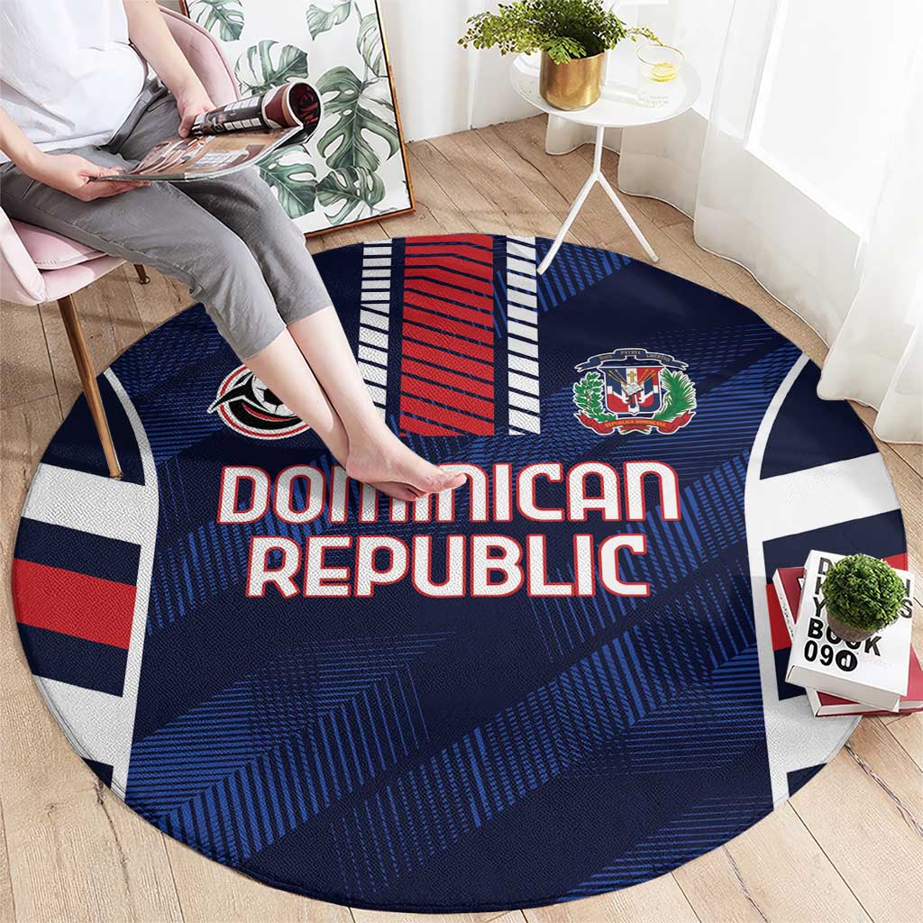 Football Dominican Republic Round Carpet Go Los Quisqueyanos - Wonder Print Shop