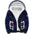 Custom Football Dominican Republic Sherpa Hoodie Go Los Quisqueyanos - Wonder Print Shop