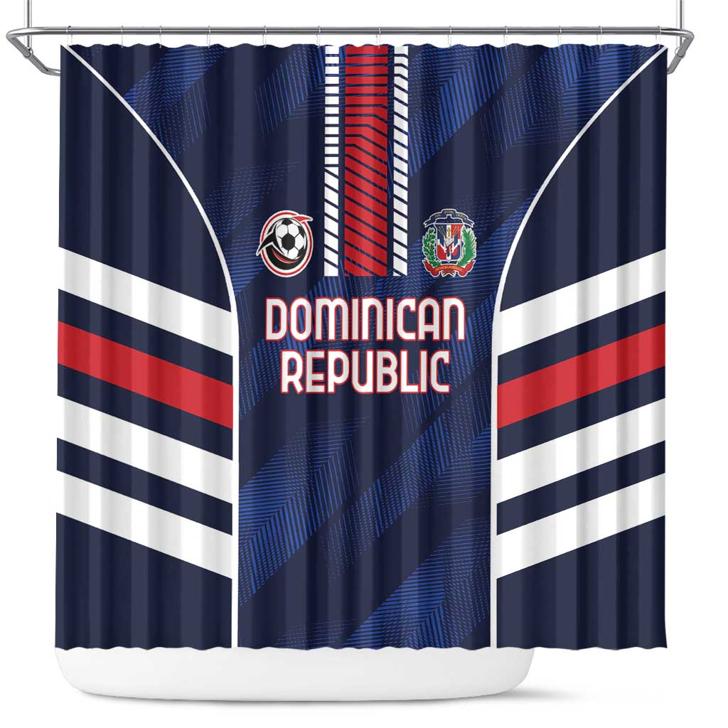 Football Dominican Republic Shower Curtain Go Los Quisqueyanos - Wonder Print Shop