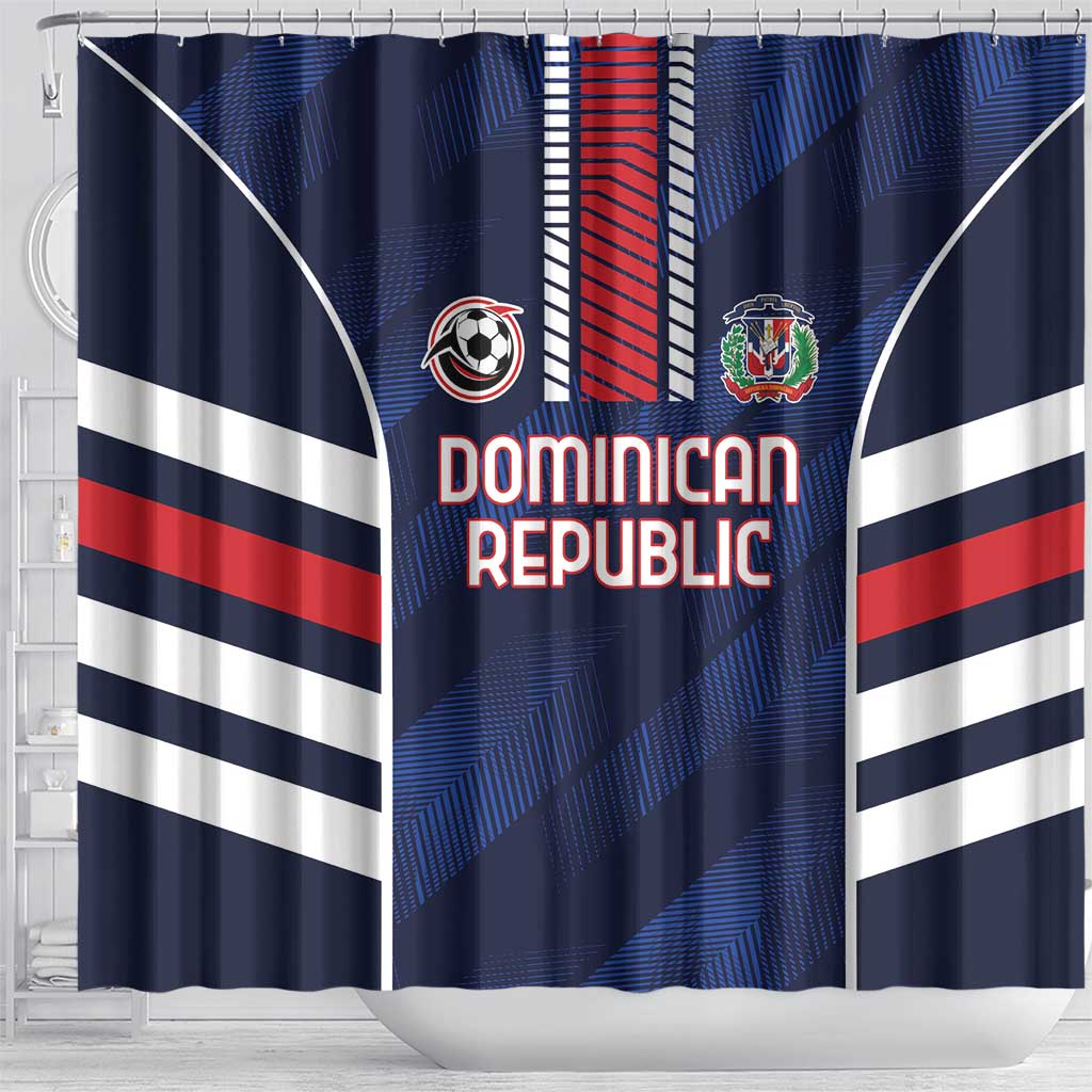 Football Dominican Republic Shower Curtain Go Los Quisqueyanos - Wonder Print Shop
