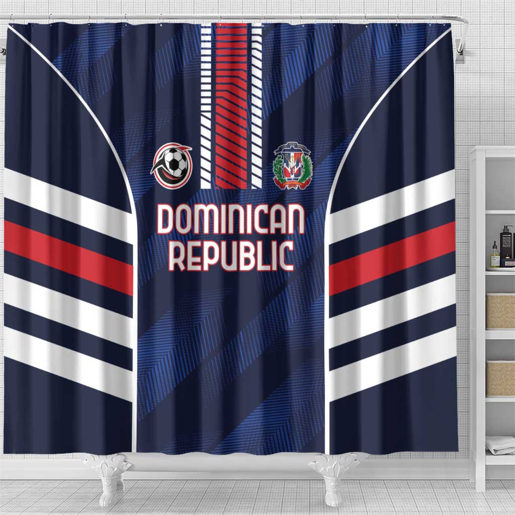 Football Dominican Republic Shower Curtain Go Los Quisqueyanos - Wonder Print Shop