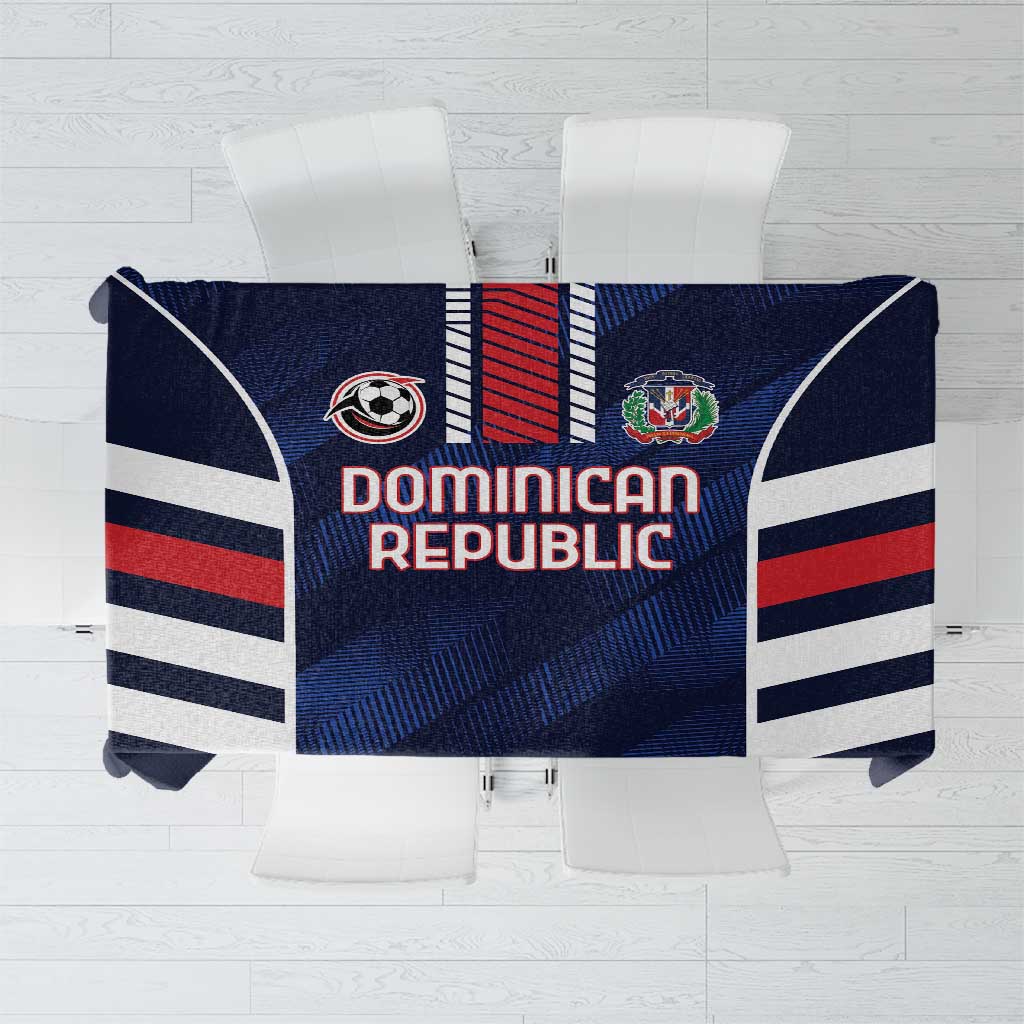 Football Dominican Republic Tablecloth Go Los Quisqueyanos - Wonder Print Shop