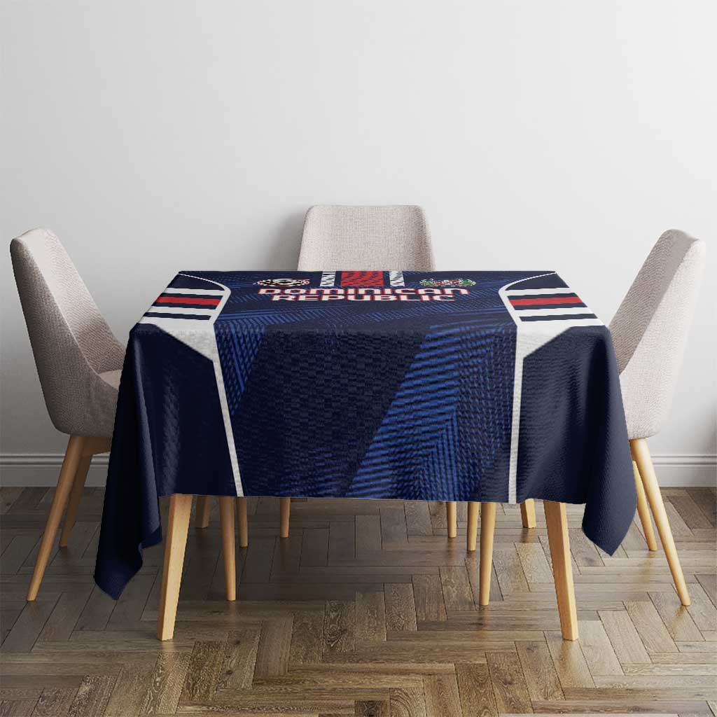 Football Dominican Republic Tablecloth Go Los Quisqueyanos - Wonder Print Shop