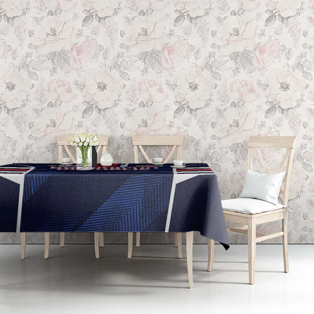 Football Dominican Republic Tablecloth Go Los Quisqueyanos - Wonder Print Shop