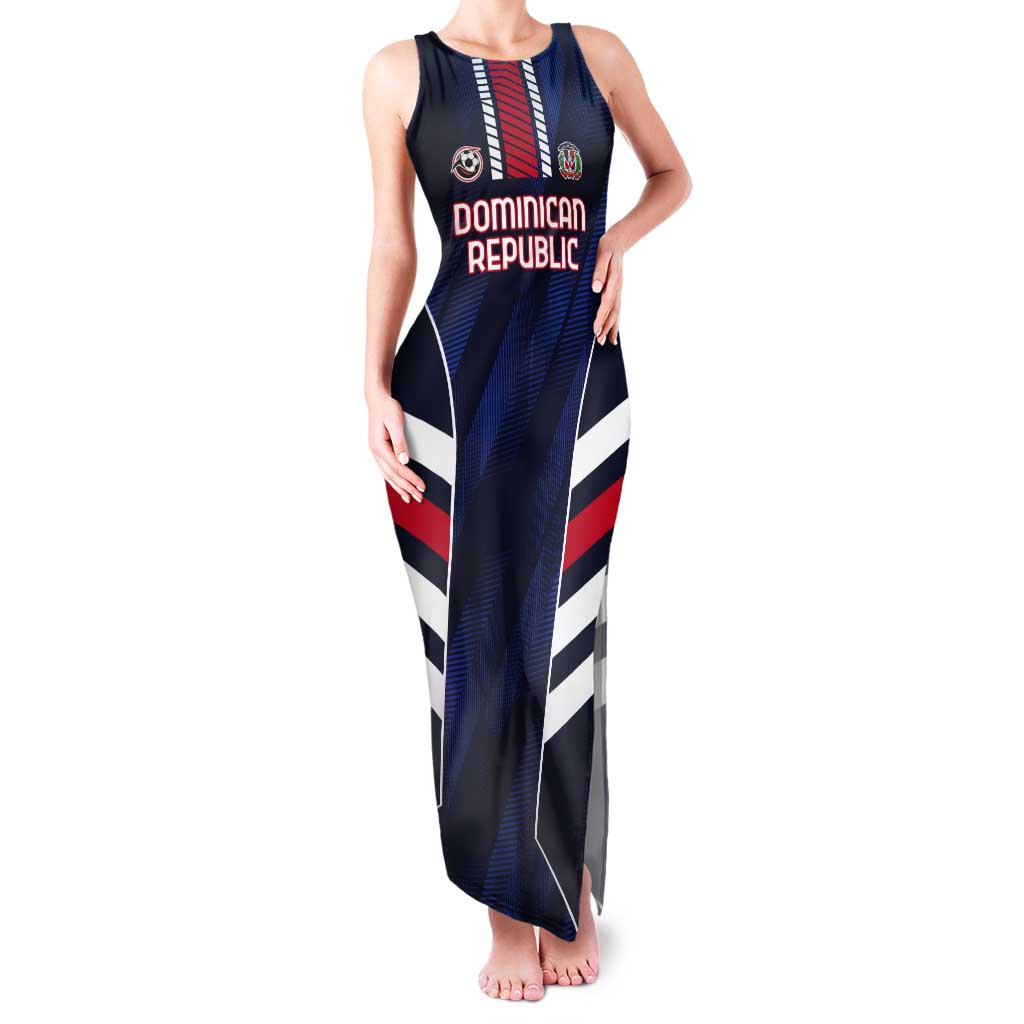 Custom Football Dominican Republic Tank Maxi Dress Go Los Quisqueyanos - Wonder Print Shop