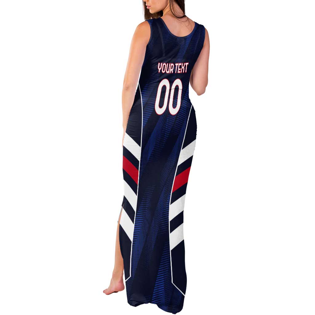 Custom Football Dominican Republic Tank Maxi Dress Go Los Quisqueyanos - Wonder Print Shop