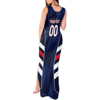 Custom Football Dominican Republic Tank Maxi Dress Go Los Quisqueyanos - Wonder Print Shop
