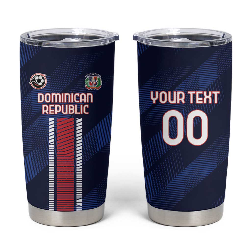 Custom Football Dominican Republic Tumbler Cup Go Los Quisqueyanos - Wonder Print Shop