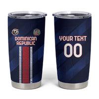 Custom Football Dominican Republic Tumbler Cup Go Los Quisqueyanos - Wonder Print Shop