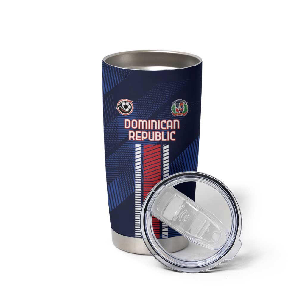 Custom Football Dominican Republic Tumbler Cup Go Los Quisqueyanos - Wonder Print Shop