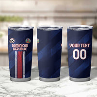 Custom Football Dominican Republic Tumbler Cup Go Los Quisqueyanos - Wonder Print Shop