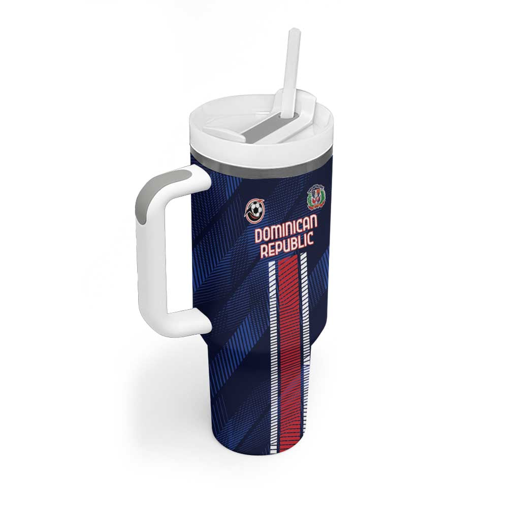 Custom Football Dominican Republic Tumbler With Handle Go Los Quisqueyanos - Wonder Print Shop
