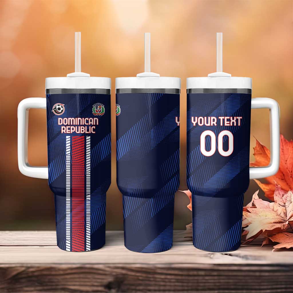 Custom Football Dominican Republic Tumbler With Handle Go Los Quisqueyanos - Wonder Print Shop