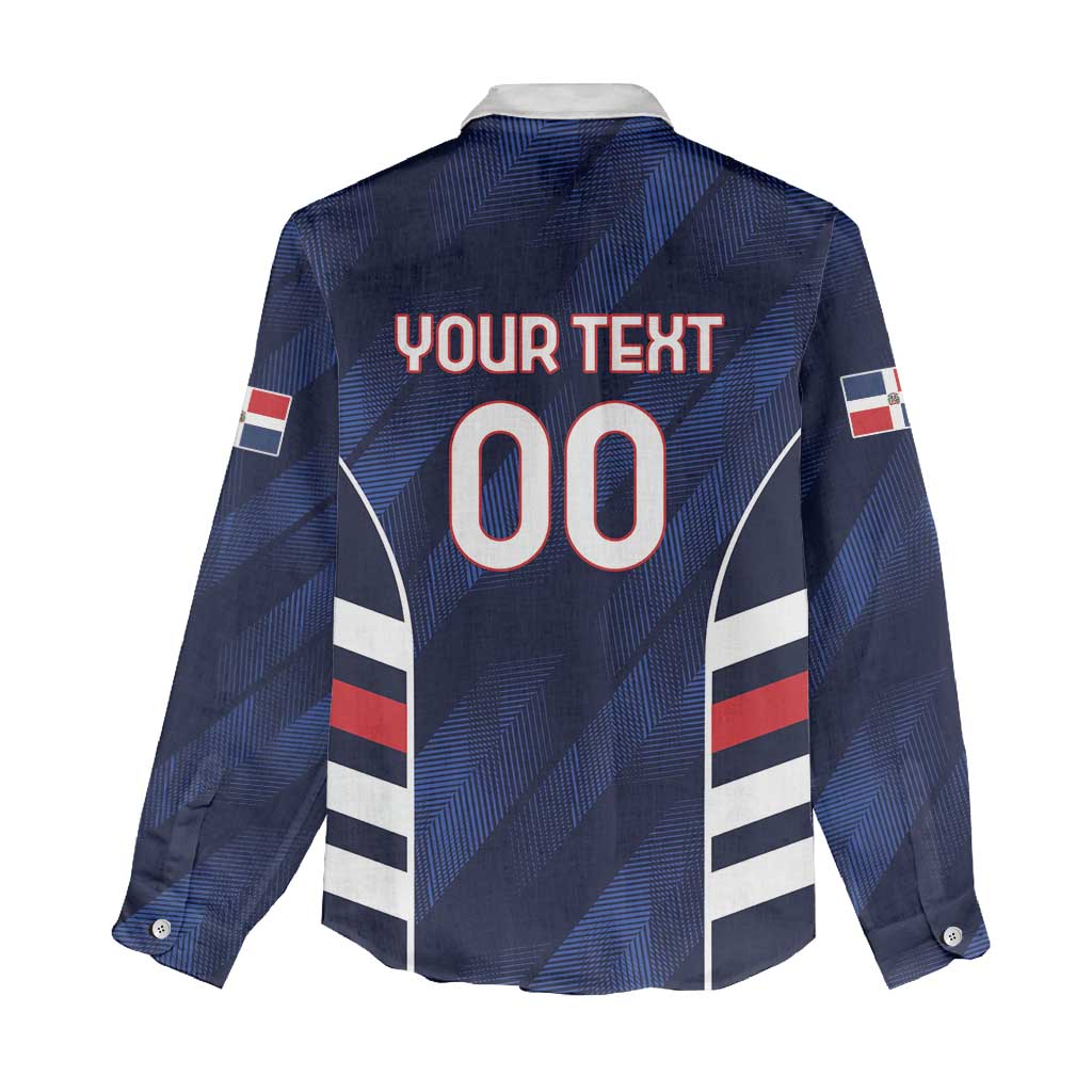 Custom Football Dominican Republic Women Casual Shirt Go Los Quisqueyanos - Wonder Print Shop
