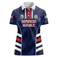 Custom Football Dominican Republic Women Polo Shirt Go Los Quisqueyanos - Wonder Print Shop