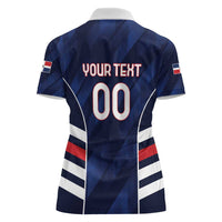 Custom Football Dominican Republic Women Polo Shirt Go Los Quisqueyanos - Wonder Print Shop