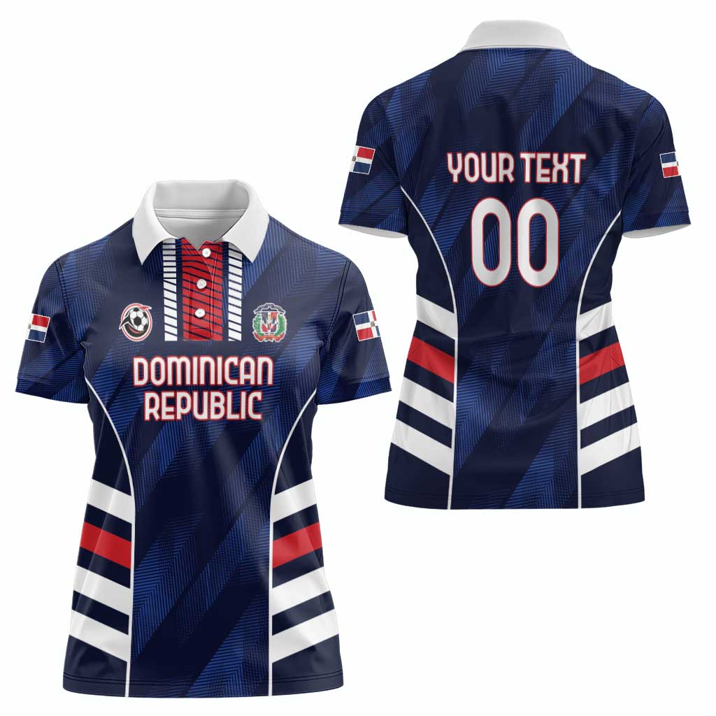 Custom Football Dominican Republic Women Polo Shirt Go Los Quisqueyanos - Wonder Print Shop
