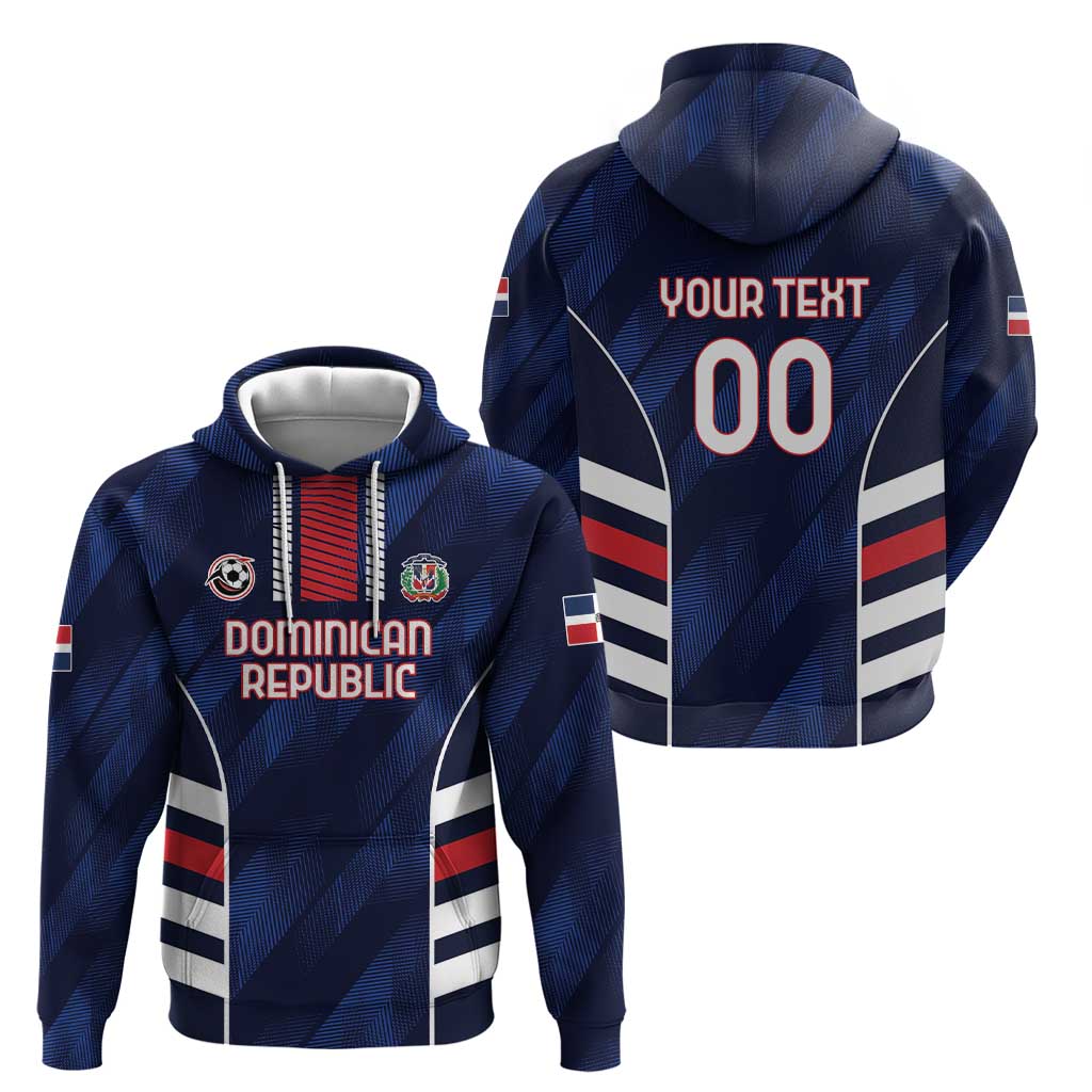 Custom Football Dominican Republic Zip Hoodie Go Los Quisqueyanos - Wonder Print Shop