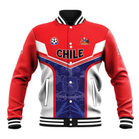Custom Football Chile Baseball Jacket Vamos La Roja - Wonder Print Shop
