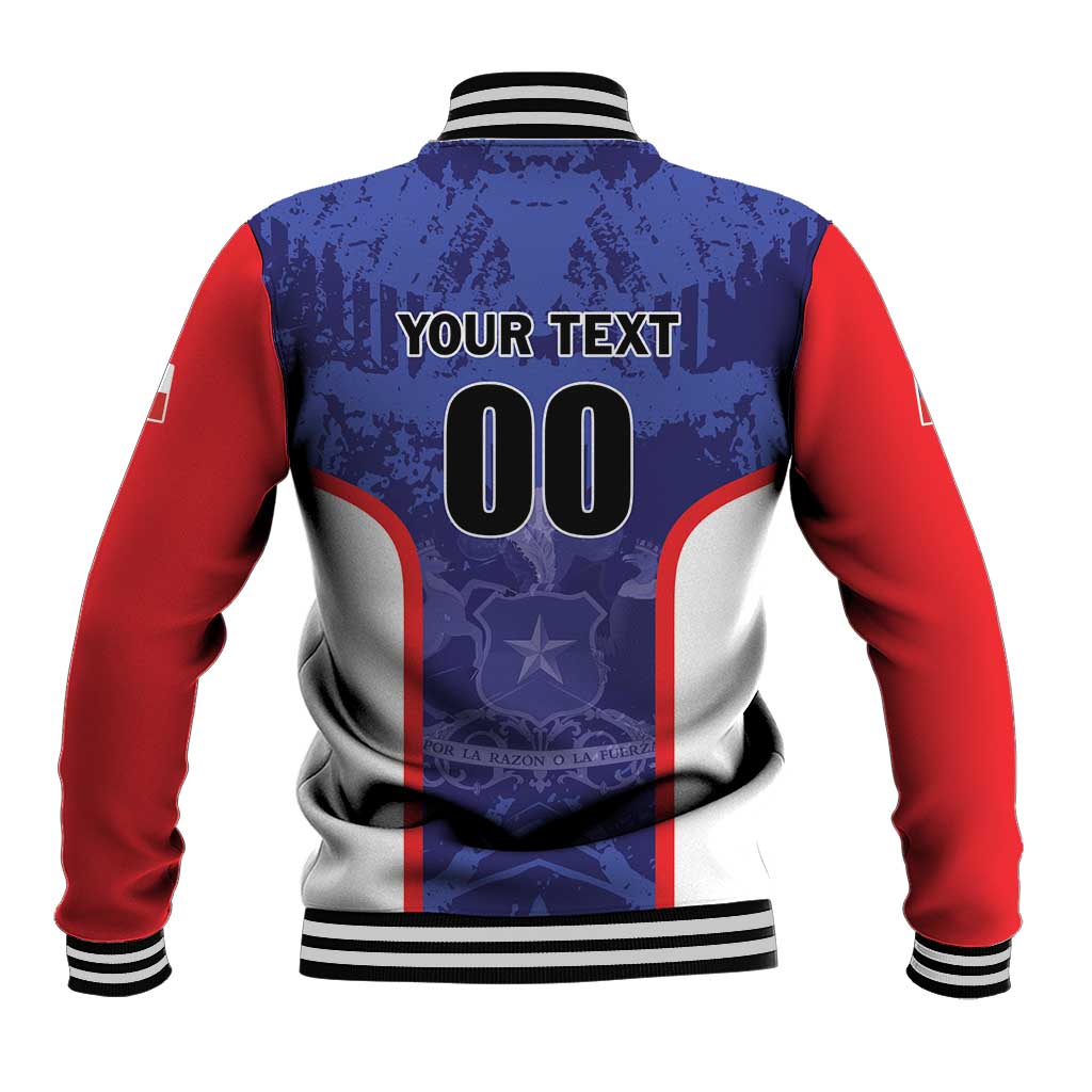 Custom Football Chile Baseball Jacket Vamos La Roja - Wonder Print Shop