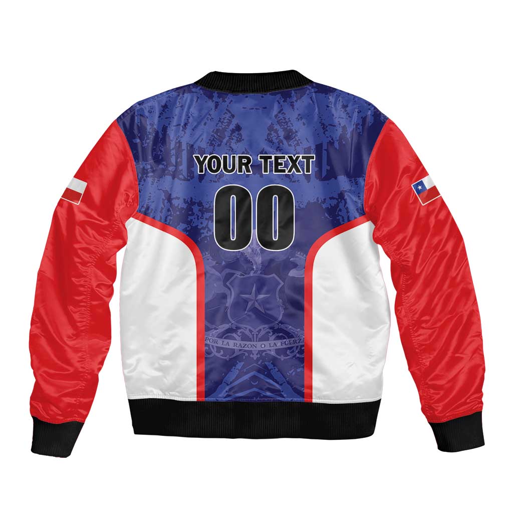 Custom Football Chile Bomber Jacket Vamos La Roja - Wonder Print Shop