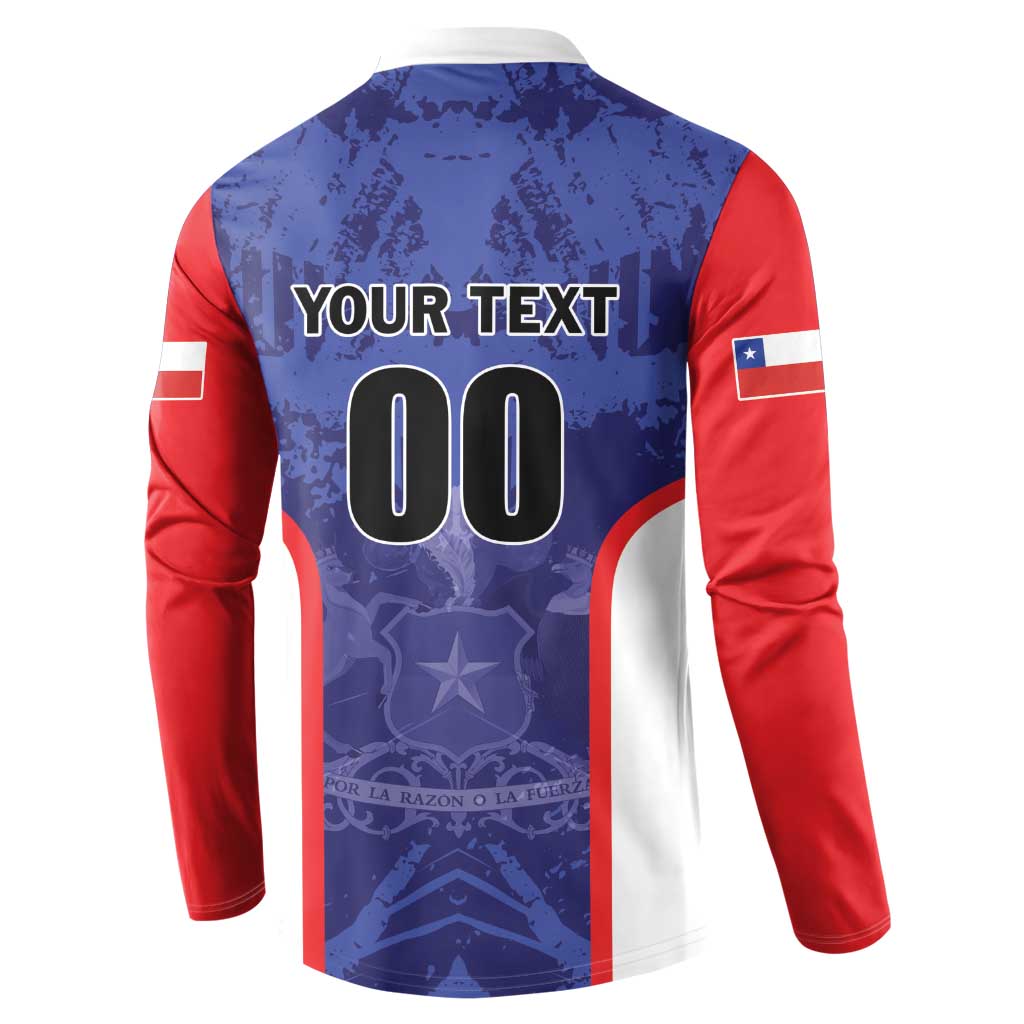 Custom Football Chile Button Sweatshirt Vamos La Roja - Wonder Print Shop