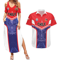 Custom Football Chile Couples Matching Summer Maxi Dress and Hawaiian Shirt Vamos La Roja - Wonder Print Shop