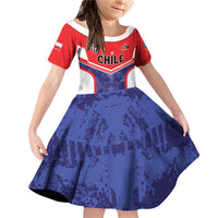 Custom Football Chile Family Matching Off Shoulder Short Dress and Hawaiian Shirt Vamos La Roja - Wonder Print Shop