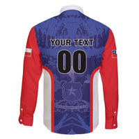 Custom Football Chile Family Matching Off Shoulder Short Dress and Hawaiian Shirt Vamos La Roja - Wonder Print Shop