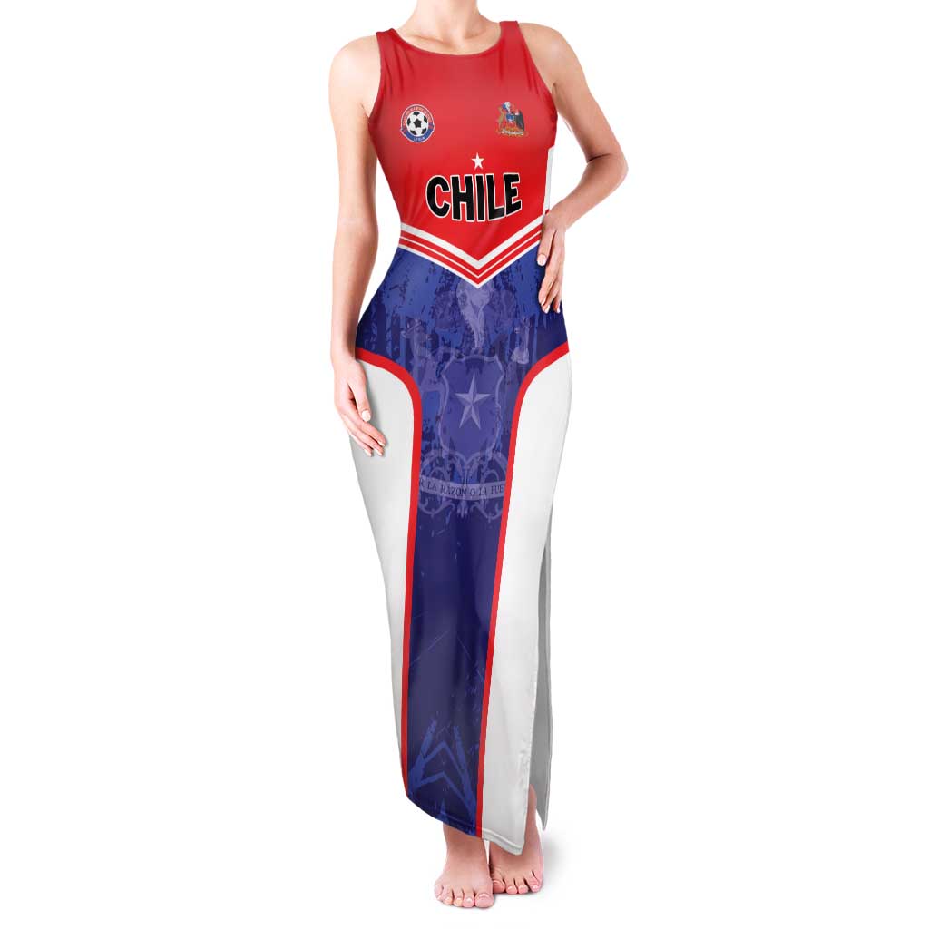 Custom Football Chile Family Matching Tank Maxi Dress and Hawaiian Shirt Vamos La Roja - Wonder Print Shop