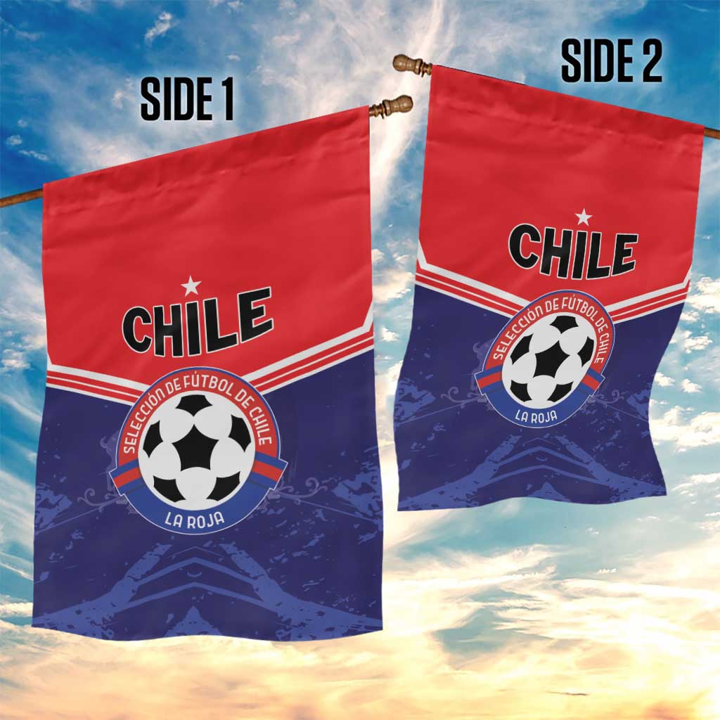 Football Chile Garden Flag Vamos La Roja - Wonder Print Shop
