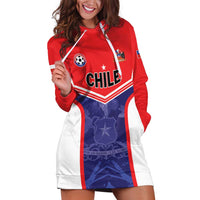 Custom Football Chile Hoodie Dress Vamos La Roja - Wonder Print Shop