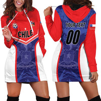 Custom Football Chile Hoodie Dress Vamos La Roja - Wonder Print Shop